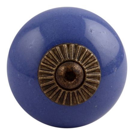 Slate Blue Antique Fitting Ceramic Dresser Knob Online